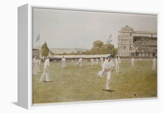 Cricket at Lords, 1896-William Barnes Wollen-Framed Premier Image Canvas