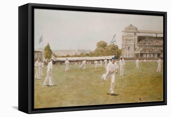 Cricket at Lords, 1896-William Barnes Wollen-Framed Premier Image Canvas