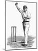 Cricket Bowling an Off-Break-Lucien Davis-Mounted Art Print