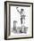 Cricket Bowling an Off-Break-Lucien Davis-Framed Art Print