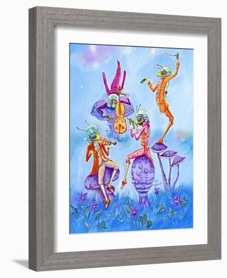 Cricket Concert-Judy Mastrangelo-Framed Giclee Print