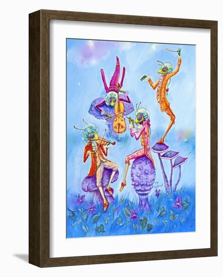 Cricket Concert-Judy Mastrangelo-Framed Giclee Print