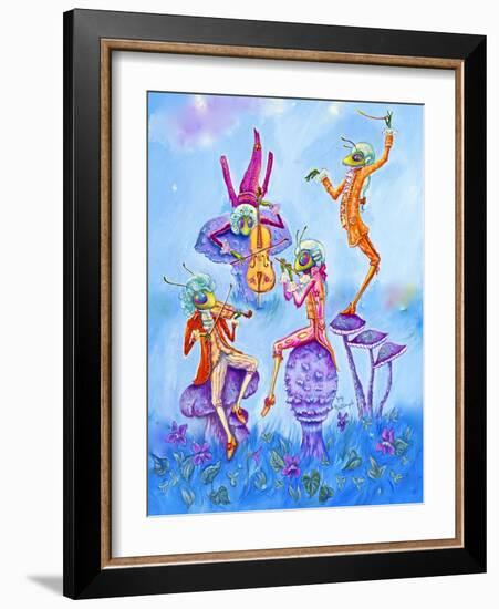 Cricket Concert-Judy Mastrangelo-Framed Giclee Print