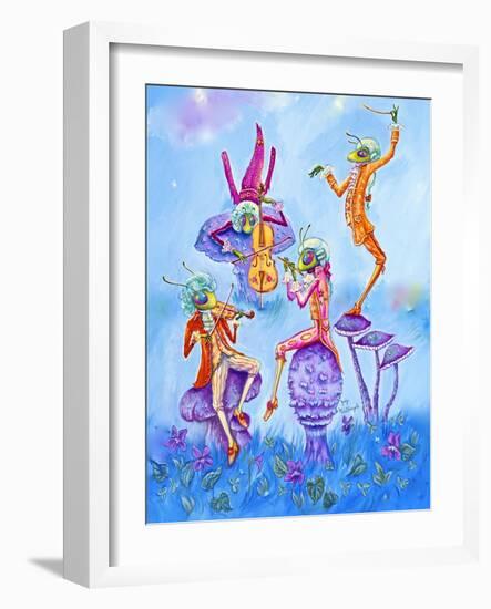 Cricket Concert-Judy Mastrangelo-Framed Giclee Print