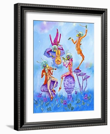 Cricket Concert-Judy Mastrangelo-Framed Giclee Print