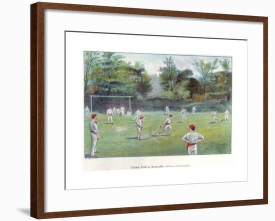Cricket Field at Bournville, 1892-null-Framed Giclee Print
