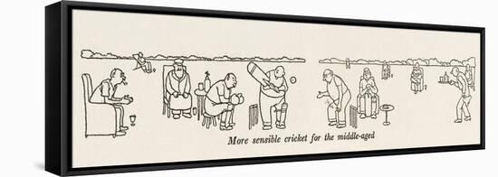 Cricket for the Middle-Aged-William Heath Robinson-Framed Stretched Canvas