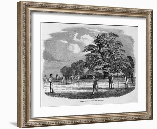 Cricket Game-null-Framed Giclee Print