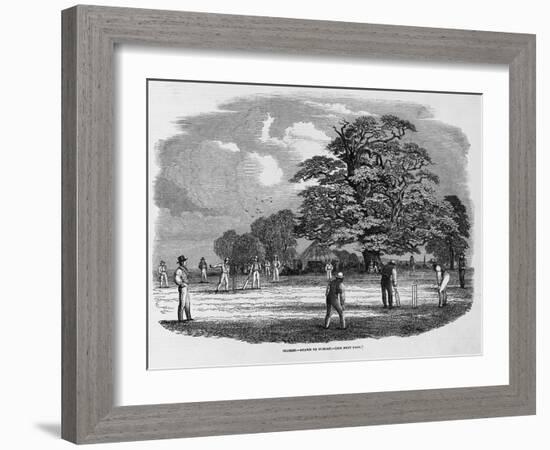 Cricket Game-null-Framed Giclee Print