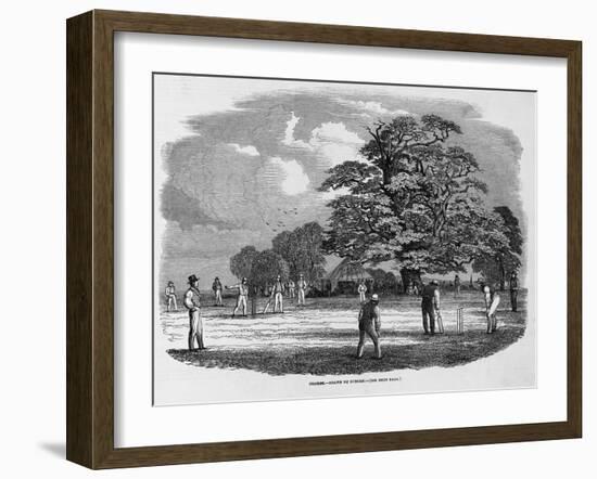 Cricket Game-null-Framed Giclee Print