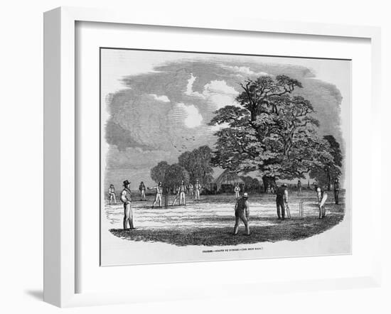 Cricket Game-null-Framed Giclee Print