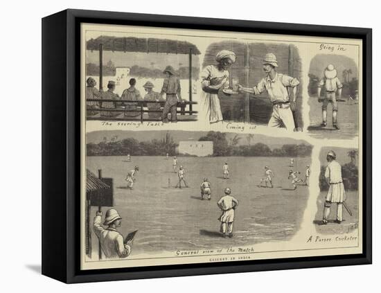 Cricket in India-John Charles Dollman-Framed Premier Image Canvas