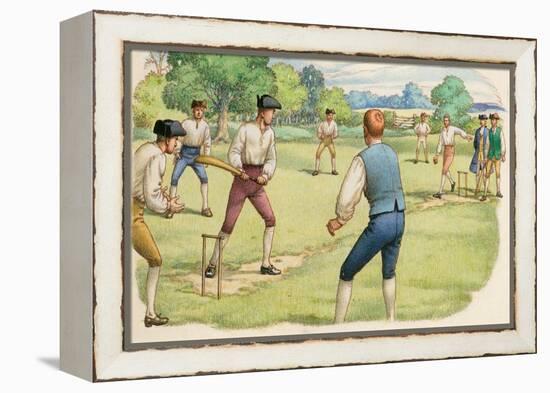 Cricket in the 18th Century-Pat Nicolle-Framed Premier Image Canvas