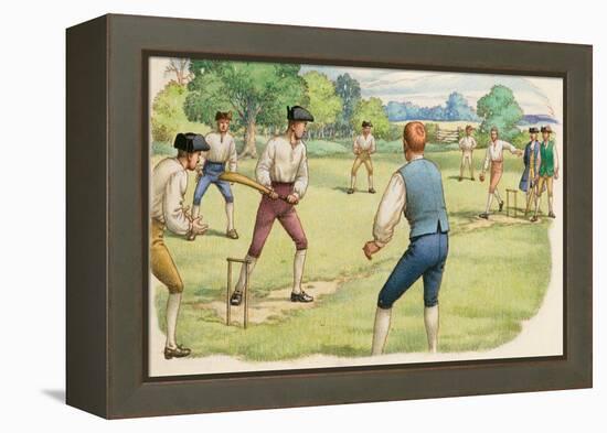 Cricket in the 18th Century-Pat Nicolle-Framed Premier Image Canvas