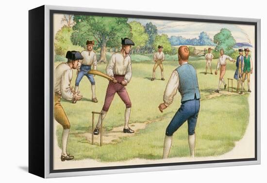 Cricket in the 18th Century-Pat Nicolle-Framed Premier Image Canvas