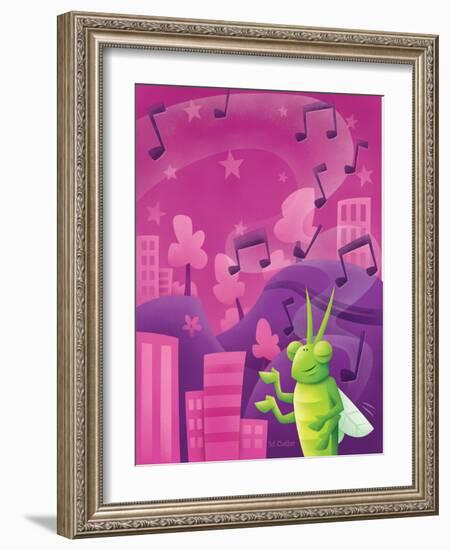 Cricket Lullaby - Turtle-Marcus Cutler-Framed Giclee Print