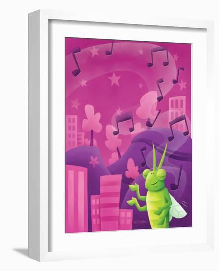 Cricket Lullaby - Turtle-Marcus Cutler-Framed Giclee Print