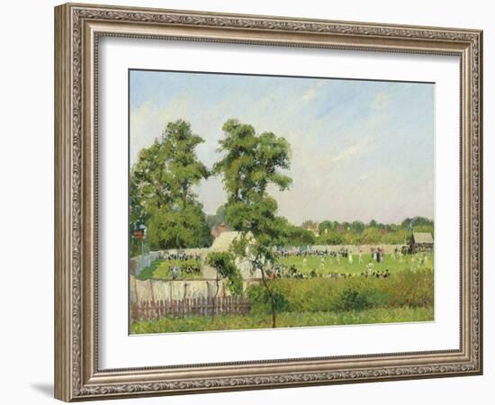 Cricket Match at Bedford Park, London, 1897-Camille Pissarro-Framed Giclee Print