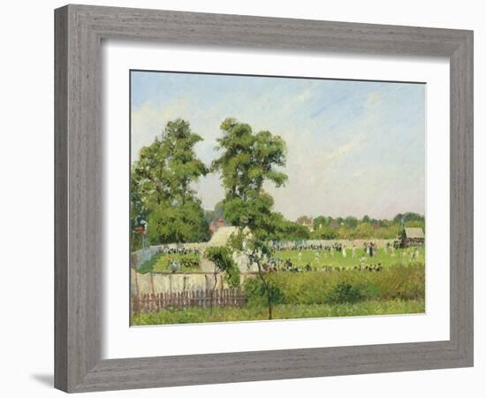 Cricket Match at Bedford Park, London, 1897-Camille Pissarro-Framed Giclee Print