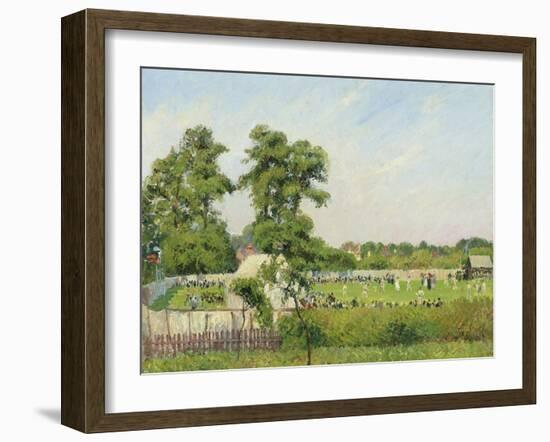 Cricket Match at Bedford Park, London, 1897-Camille Pissarro-Framed Giclee Print