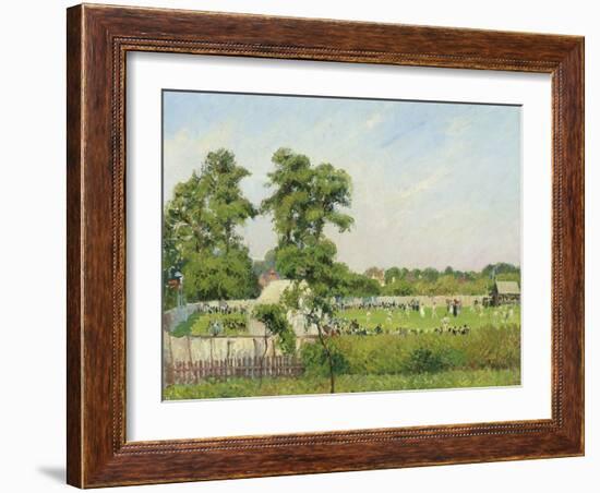 Cricket Match at Bedford Park, London, 1897-Camille Pissarro-Framed Giclee Print