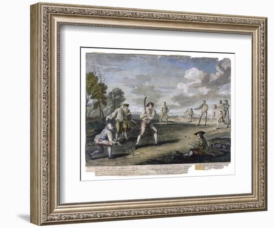 Cricket Match at the Artillery Ground London-Benoist-Framed Art Print