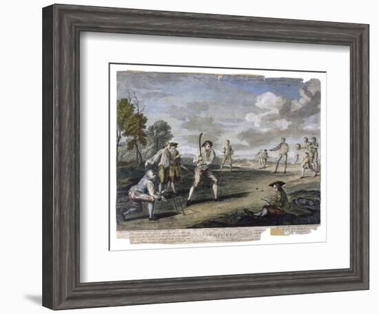 Cricket Match at the Artillery Ground London-Benoist-Framed Art Print