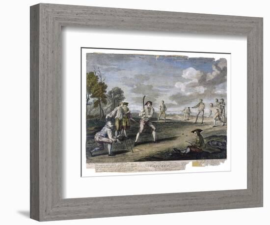 Cricket Match at the Artillery Ground London-Benoist-Framed Art Print