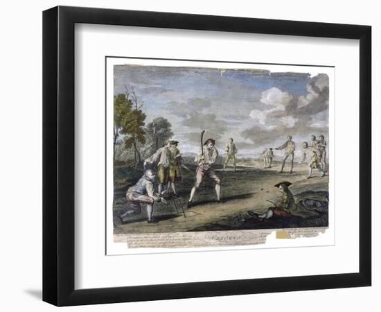 Cricket Match at the Artillery Ground London-Benoist-Framed Art Print