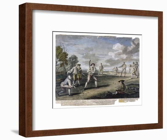 Cricket Match at the Artillery Ground London-Benoist-Framed Art Print