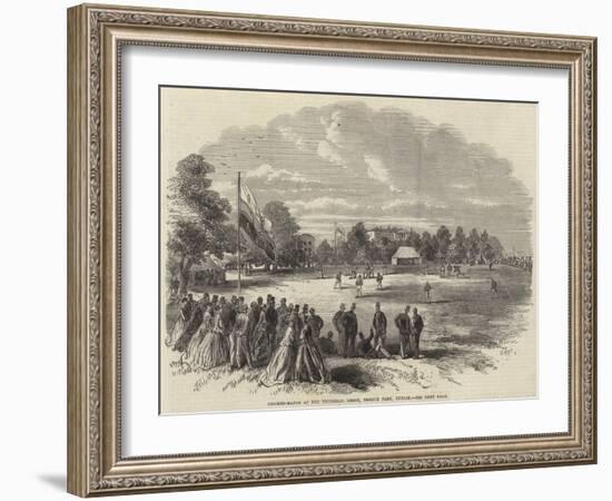 Cricket-Match at the Viceregal Lodge, Phoenix Park, Dublin-null-Framed Giclee Print