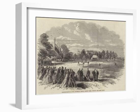 Cricket-Match at the Viceregal Lodge, Phoenix Park, Dublin-null-Framed Giclee Print