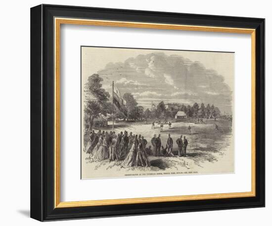 Cricket-Match at the Viceregal Lodge, Phoenix Park, Dublin-null-Framed Giclee Print