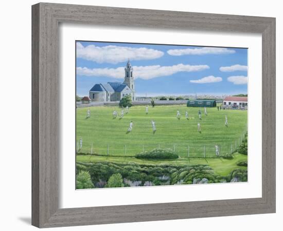 Cricket Match on Portland-Liz Wright-Framed Giclee Print