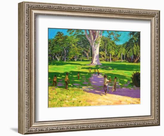 Cricket Match, St George, Granada, 2011-Andrew Macara-Framed Giclee Print