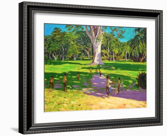 Cricket Match, St George, Granada, 2011-Andrew Macara-Framed Giclee Print