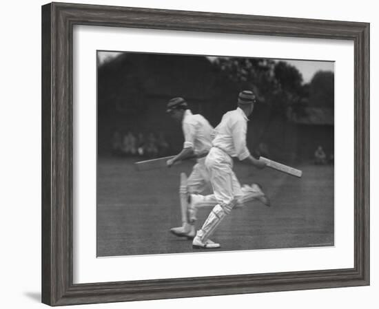 Cricket Match-Frank Scherschel-Framed Photographic Print