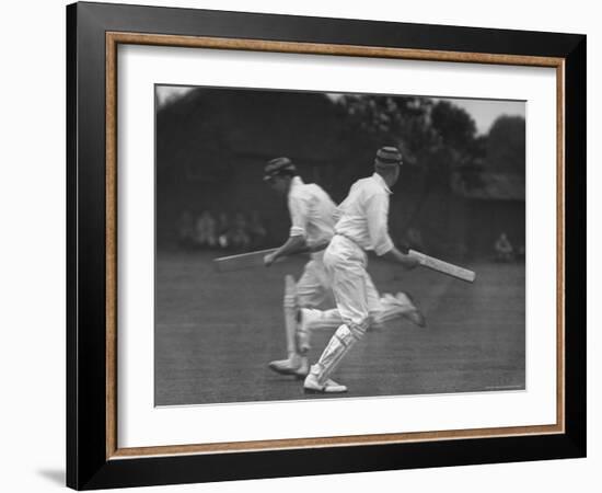 Cricket Match-Frank Scherschel-Framed Photographic Print