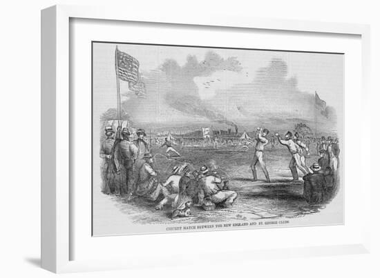 Cricket Match-null-Framed Giclee Print