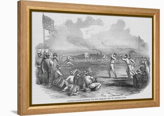 Cricket Match-null-Framed Premier Image Canvas