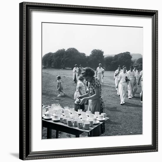 Cricket Near Lewes Sussex-John Gay-Framed Giclee Print