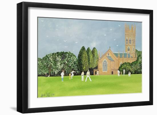 Cricket on Churchill Green-Judy Joel-Framed Giclee Print