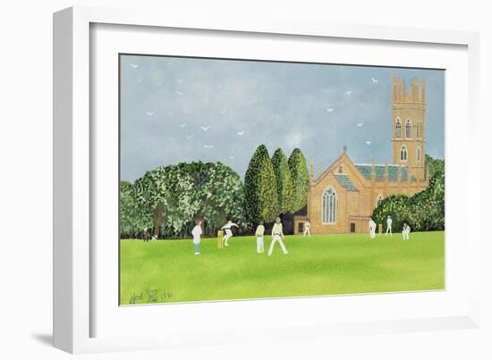 Cricket on Churchill Green-Judy Joel-Framed Giclee Print