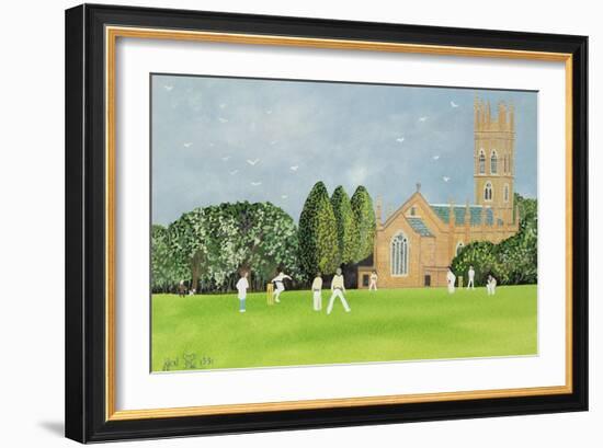 Cricket on Churchill Green-Judy Joel-Framed Giclee Print