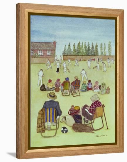 Cricket on the Green, 1987-Gillian Lawson-Framed Premier Image Canvas