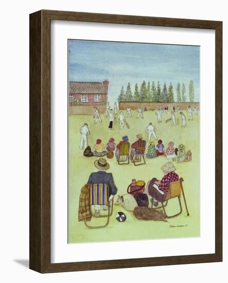 Cricket on the Green, 1987-Gillian Lawson-Framed Giclee Print