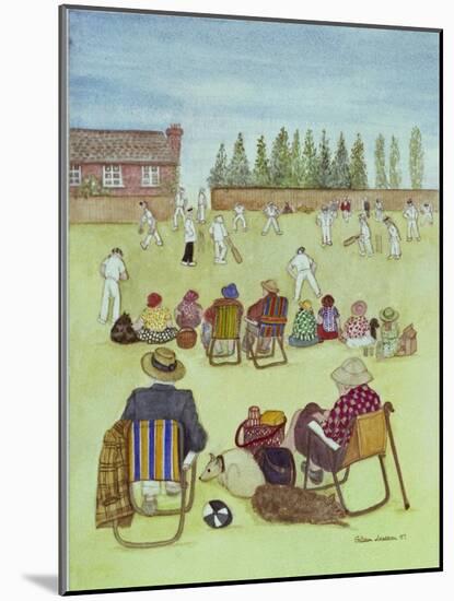 Cricket on the Green, 1987-Gillian Lawson-Mounted Giclee Print