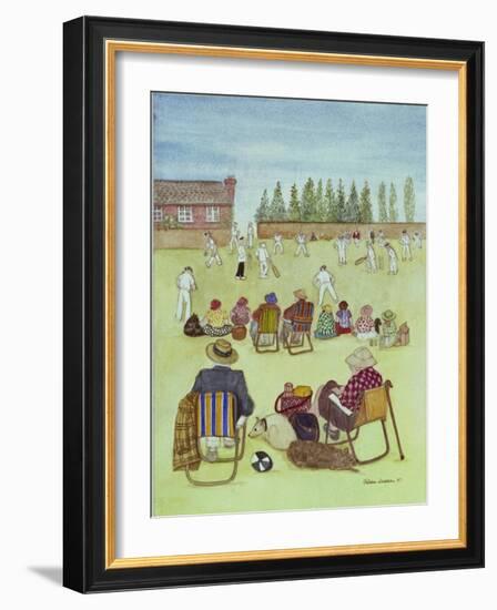 Cricket on the Green, 1987-Gillian Lawson-Framed Giclee Print