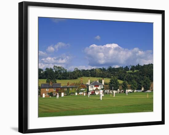 Cricket on Village Green, Surrey, England-Jon Arnold-Framed Photographic Print