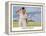 Cricket Player Raises His Cap as He Retires from the Pitch-Septimus Scott-Framed Stretched Canvas